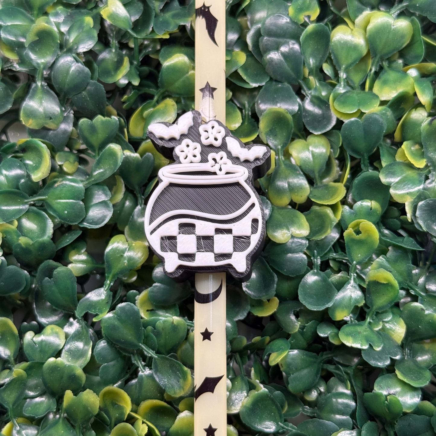 Batty Cauldron Straw Topper + Combo