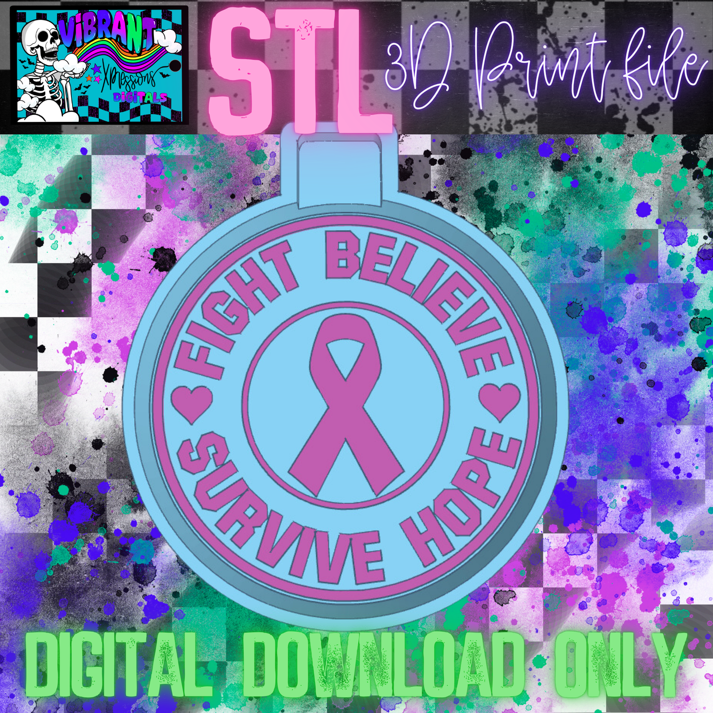 Breast Cancer Awareness Mold Maker STL File