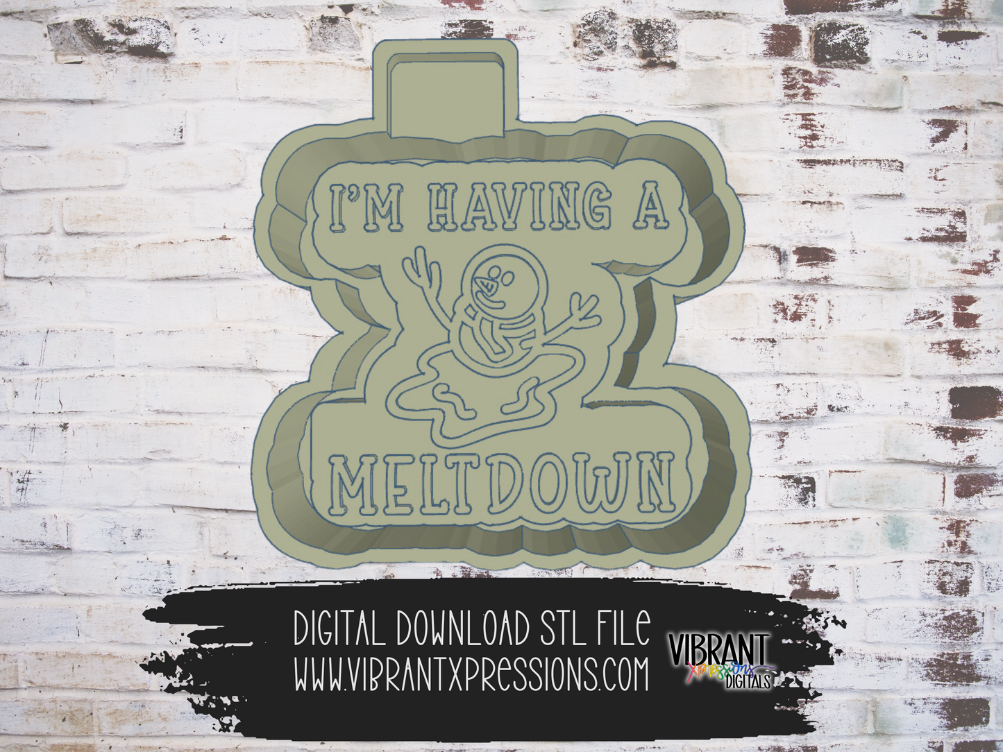 I'm Having a Meltdown Mold Maker STL File