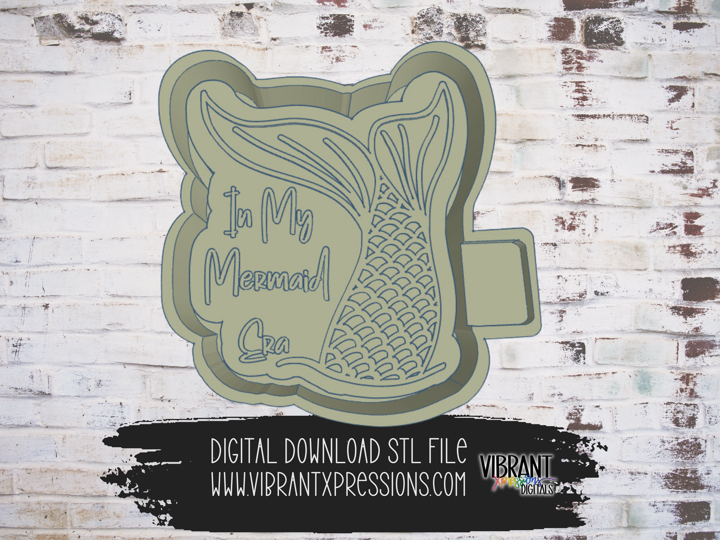 In My Mermaid Era Mold Maker STL File