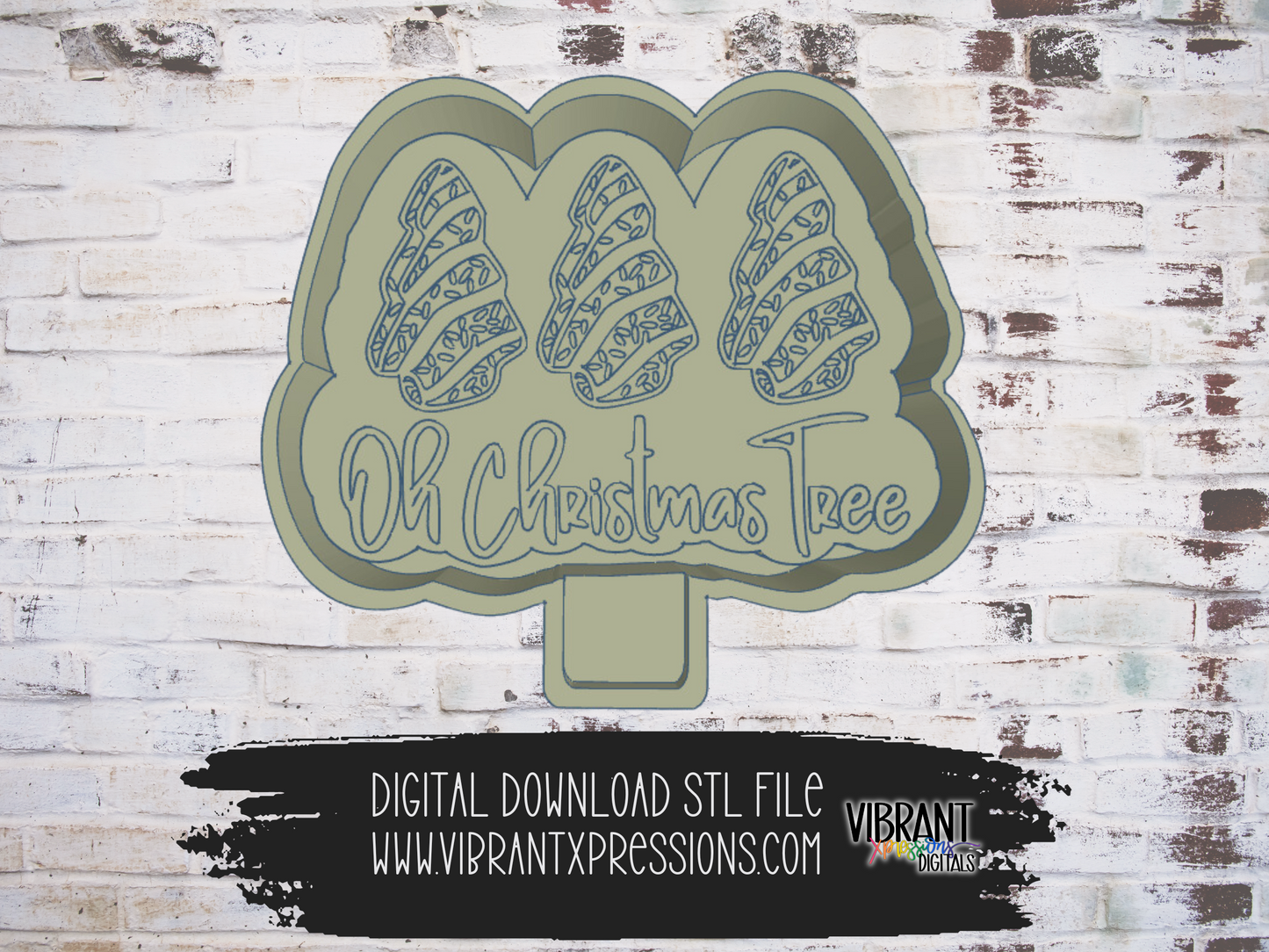 Oh Christmas Tree Mold Maker STL File