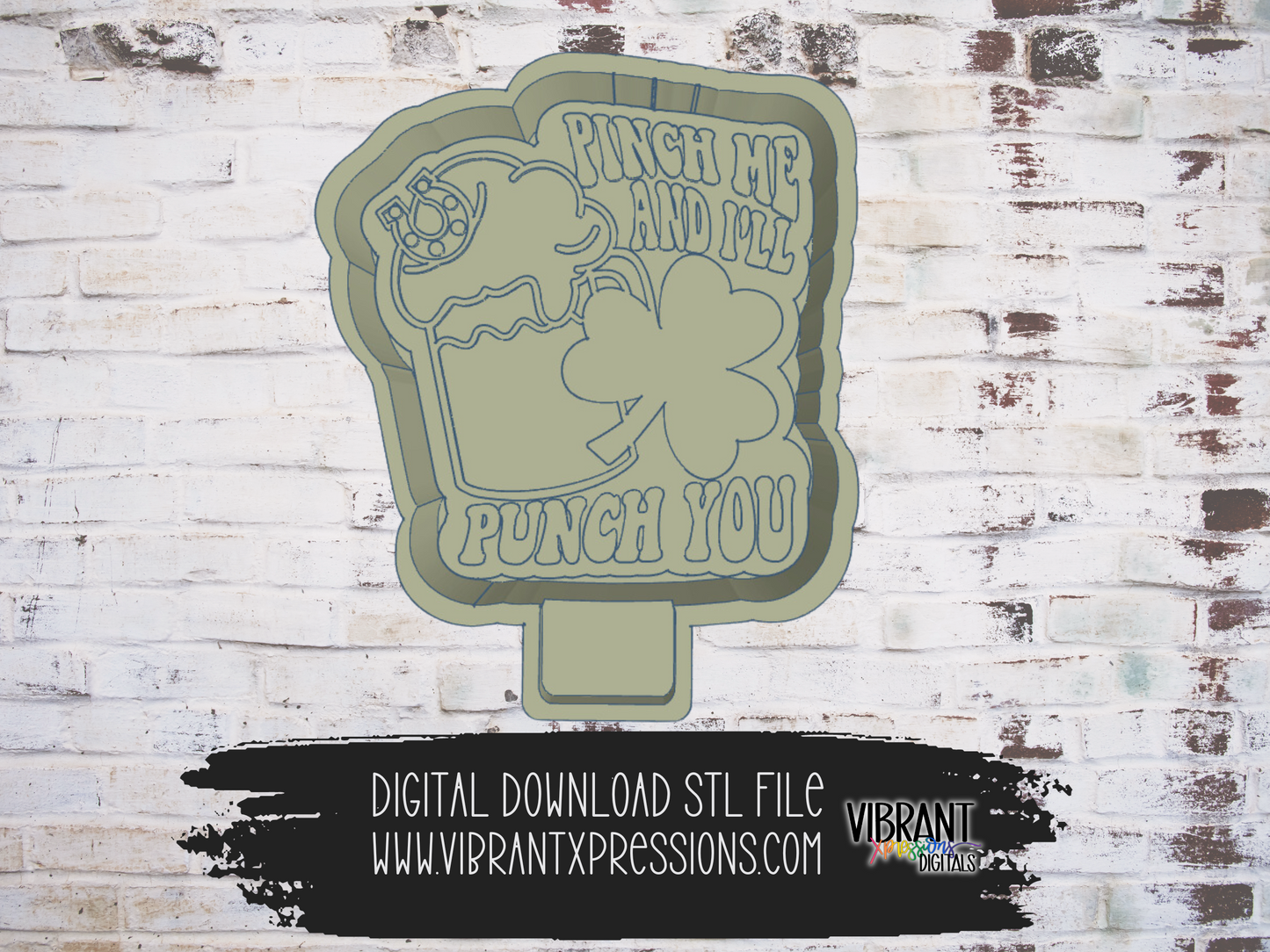 Pinch Me I'll Punch You Mold Maker STL File