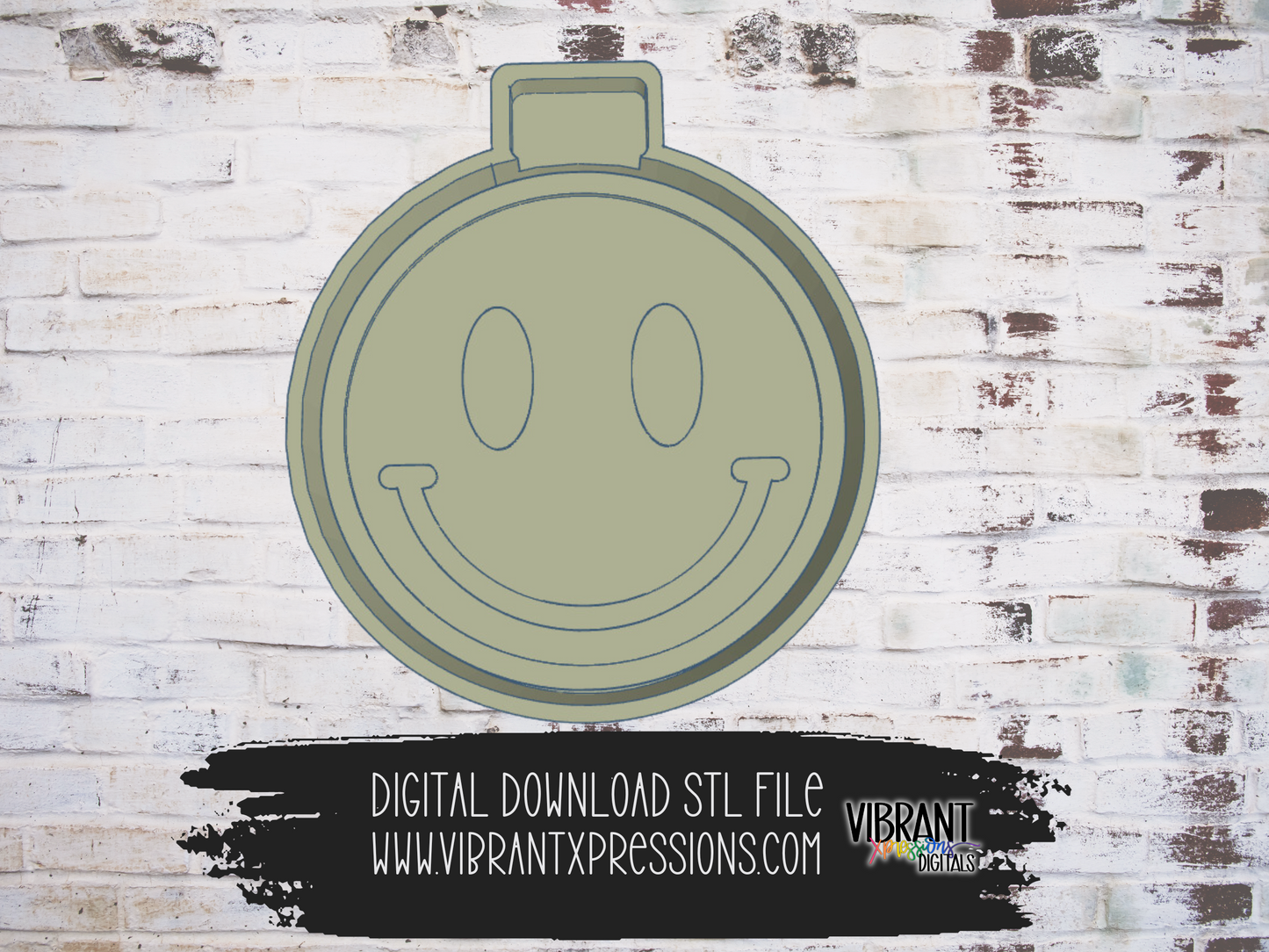 Happy Happy Face Mold Maker STL File