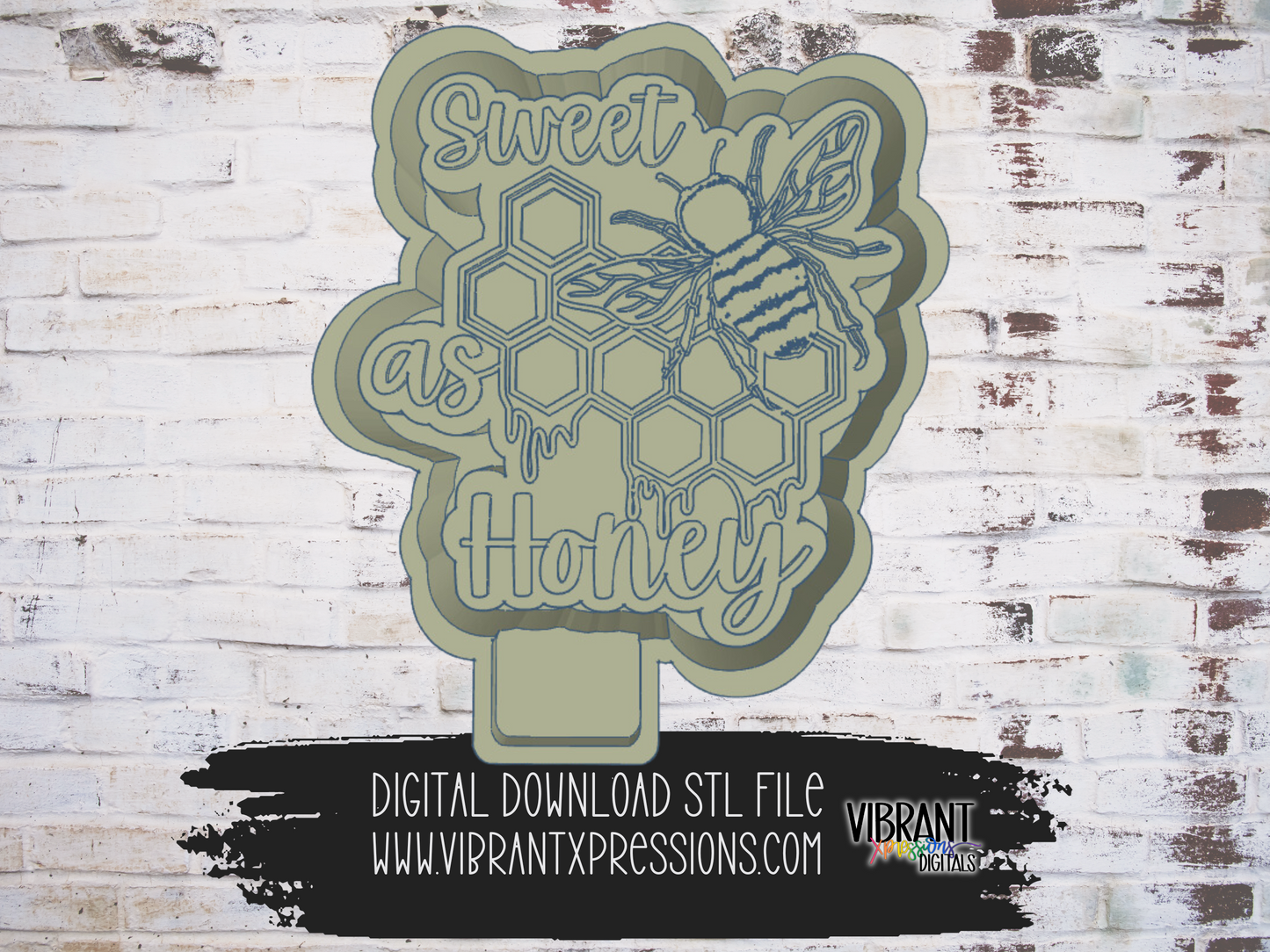 Sweet as Honey Mold Maker STL File
