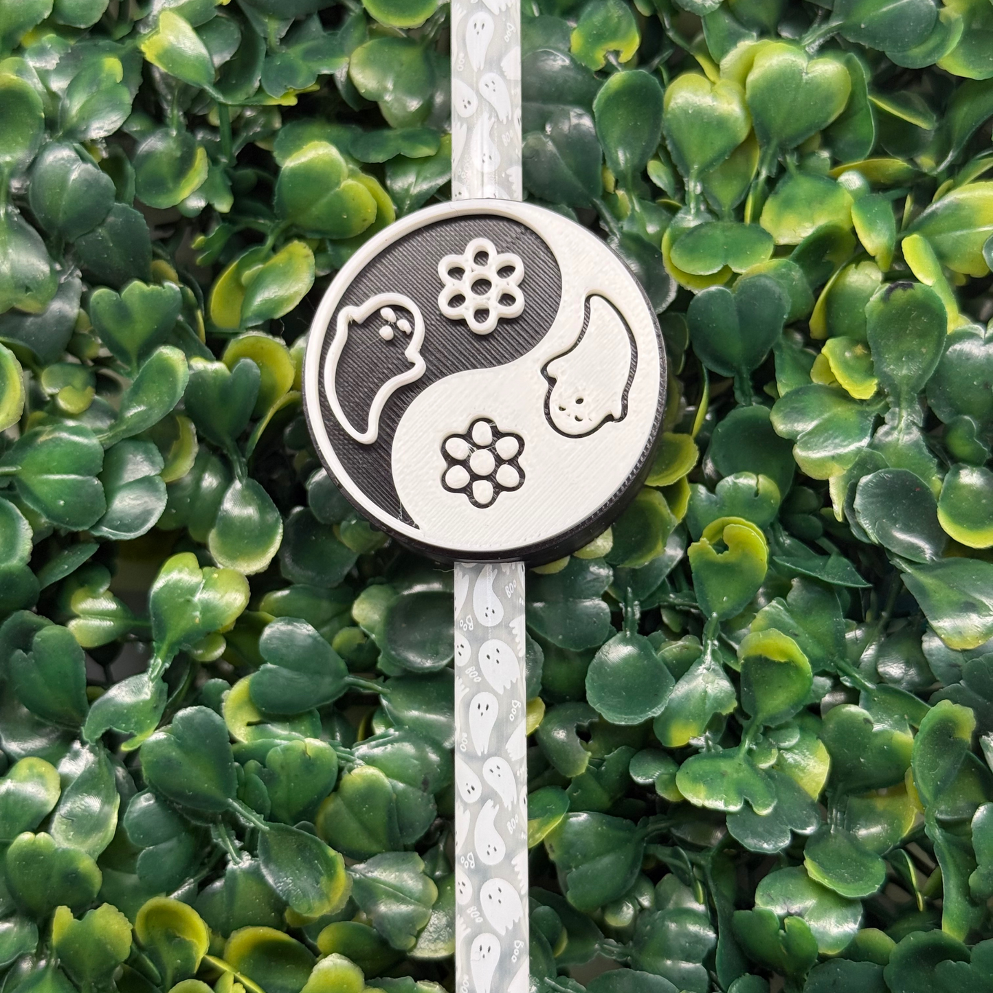 Ghost Yin and Yang Straw Topper + Combo
