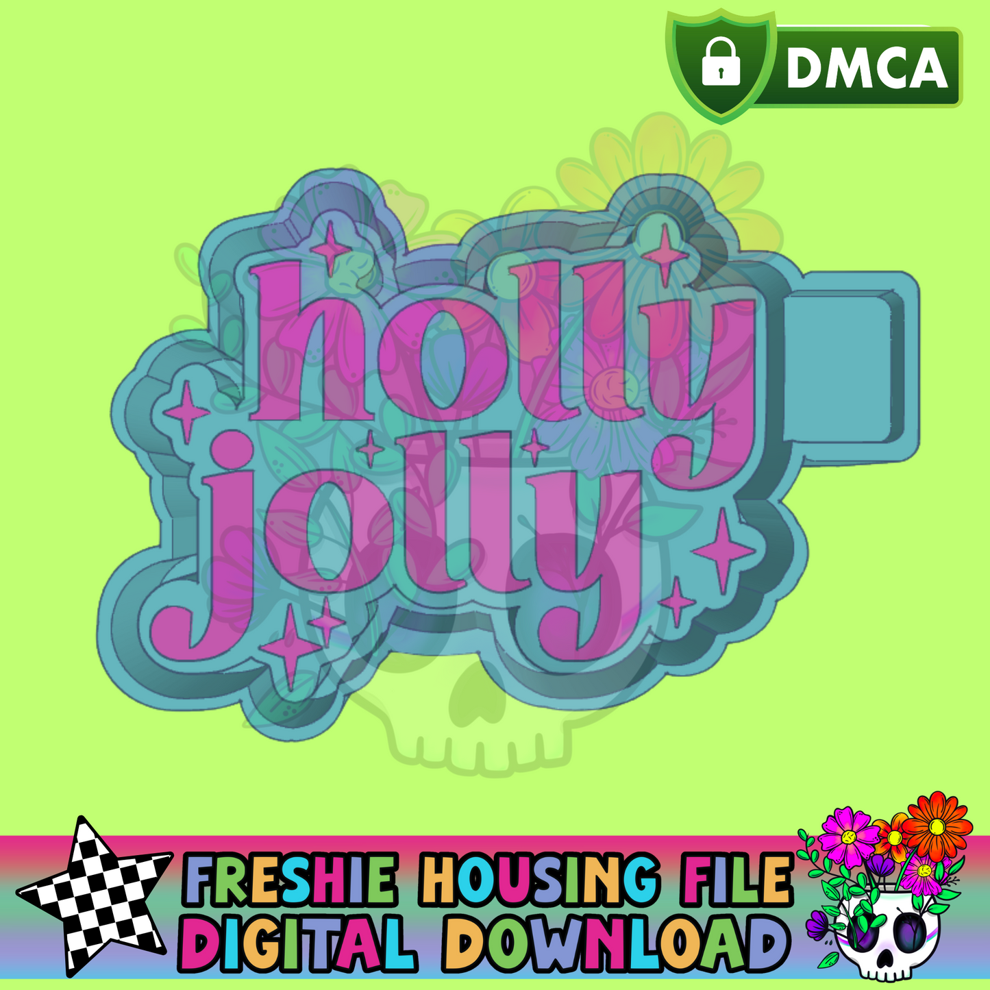 Holly Jolly Mold Maker STL File