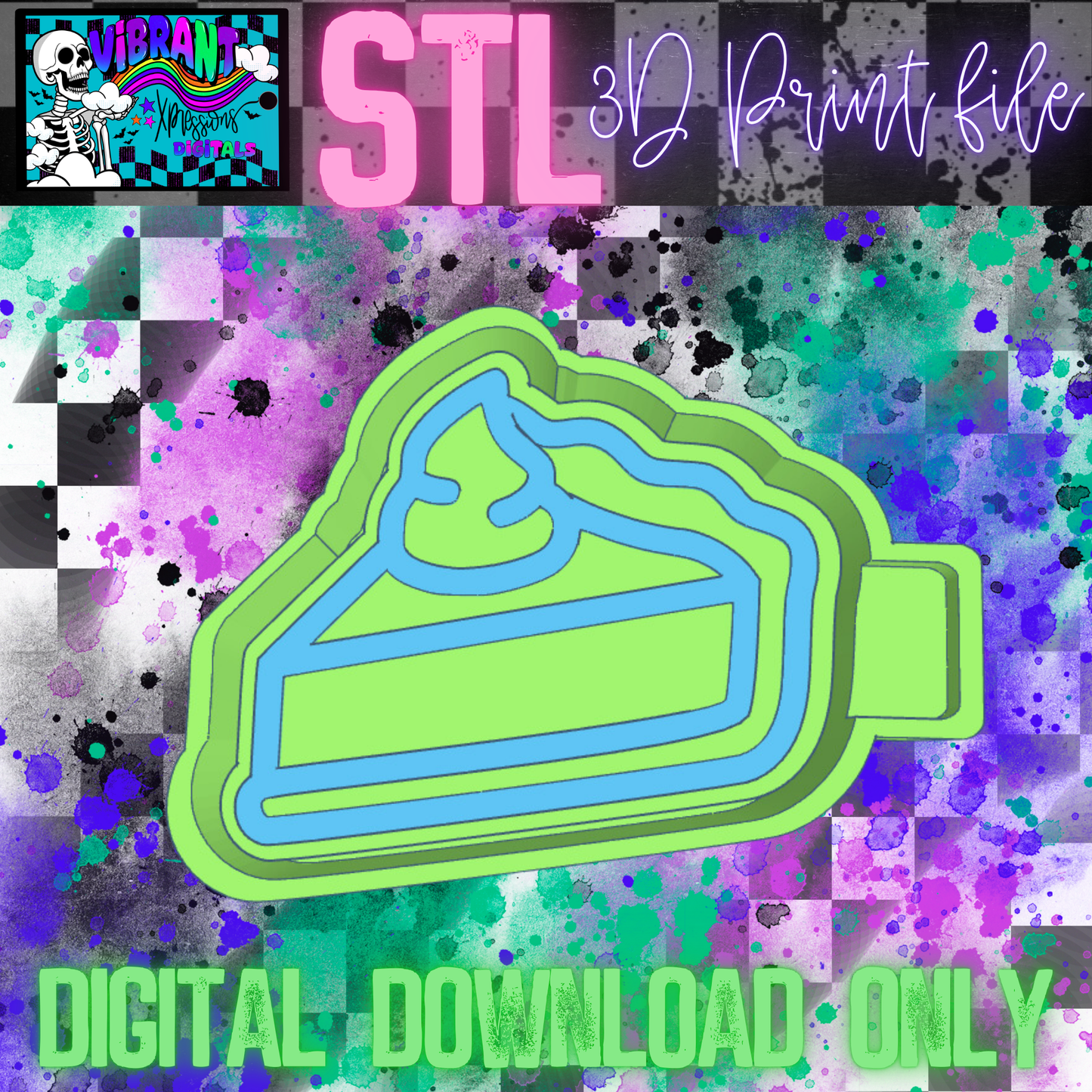 Pie Slice Housing Mold Maker STL File