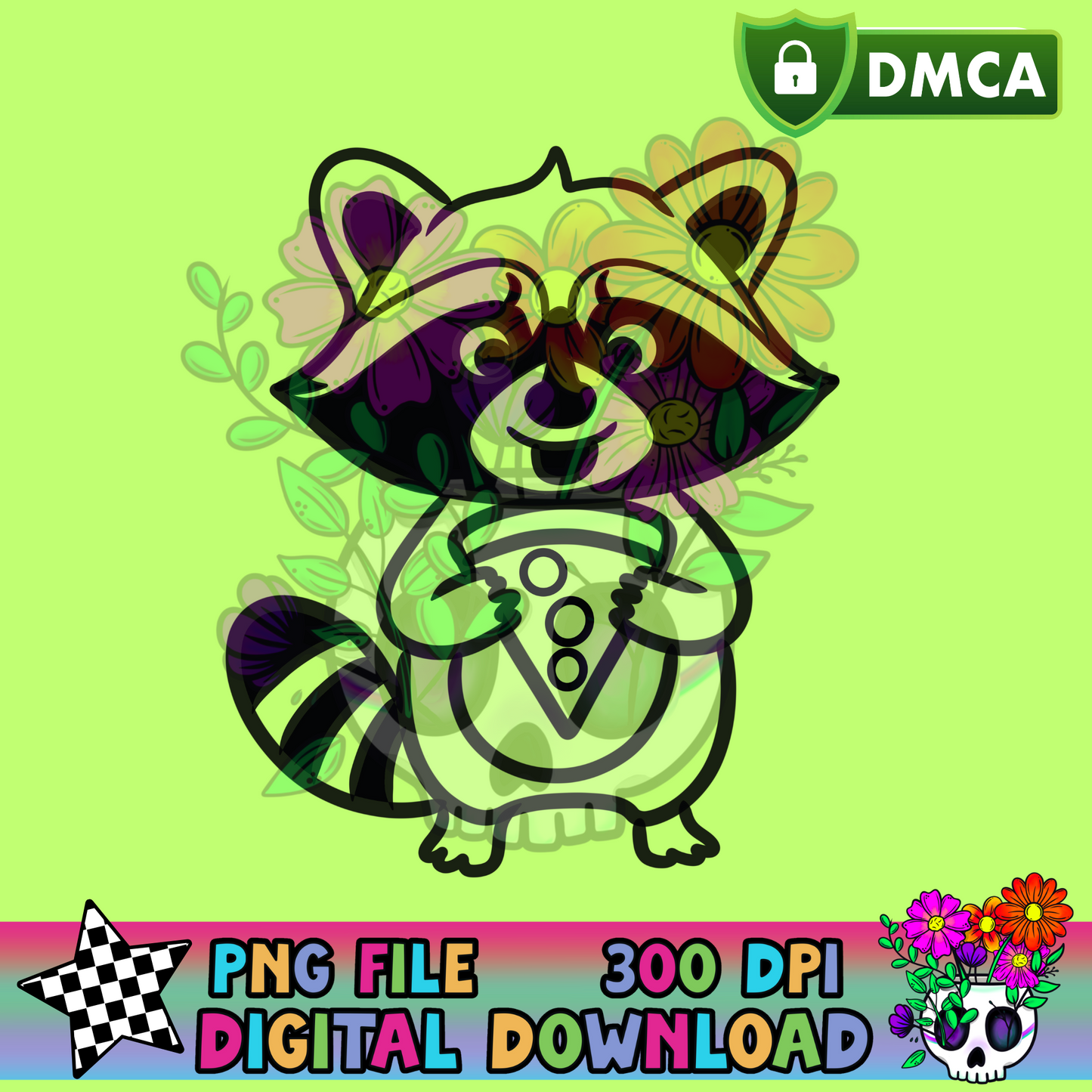 Raccoon+Pizza - PNG