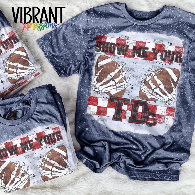 South Eastern Conference Inspired Show Me Your TD's Bleached T-Shirts