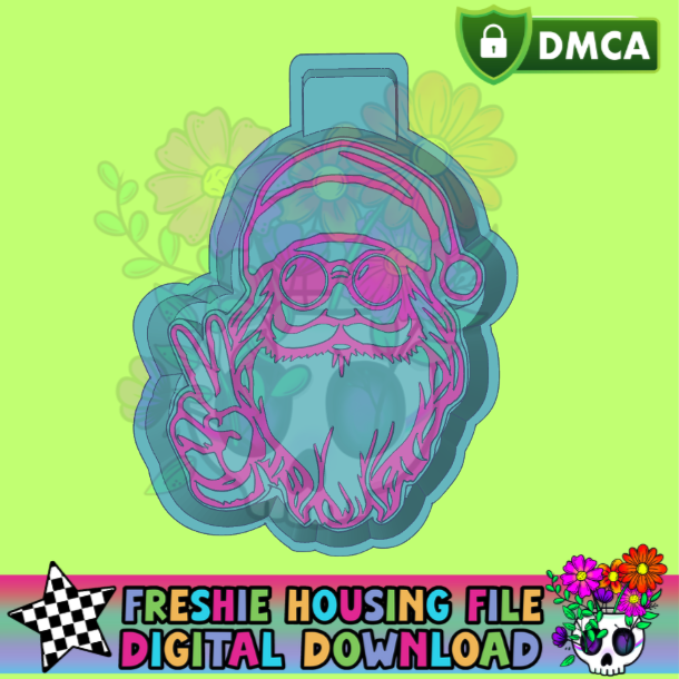 Hippie Santa Mold Maker STL File