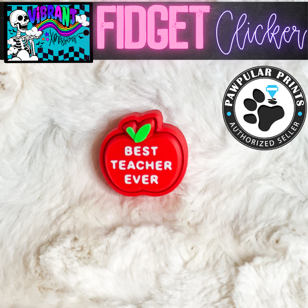 Teacher Apple Fidget Clicker