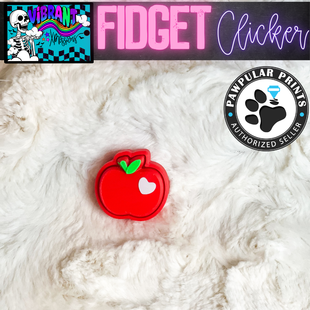 Teacher Apple Fidget Clicker