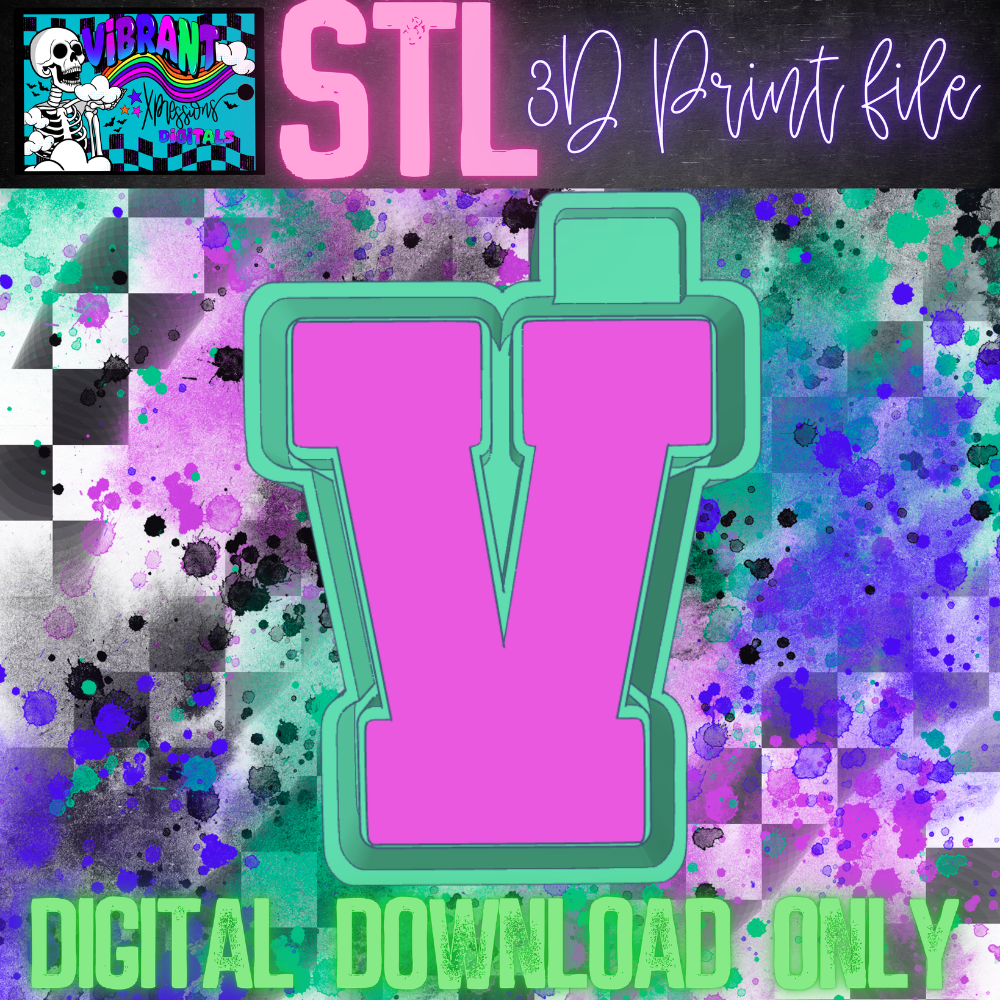 Varsity Alphas Mold Maker STL File