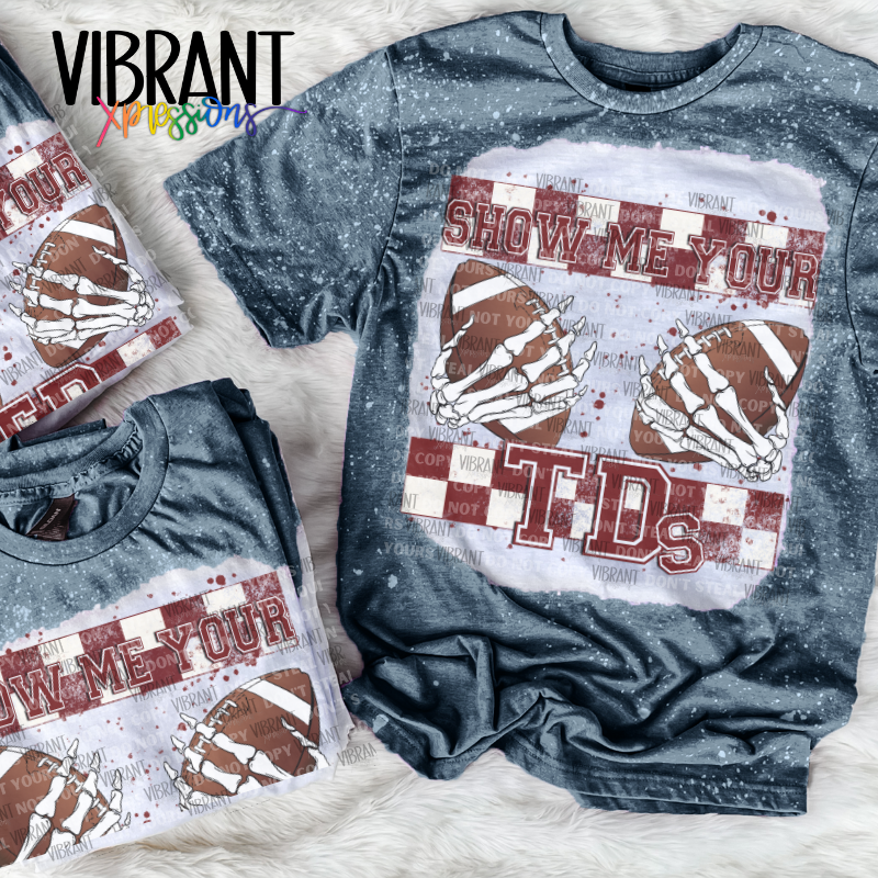 South Eastern Conference Inspired Show Me Your TD's Bleached T-Shirts