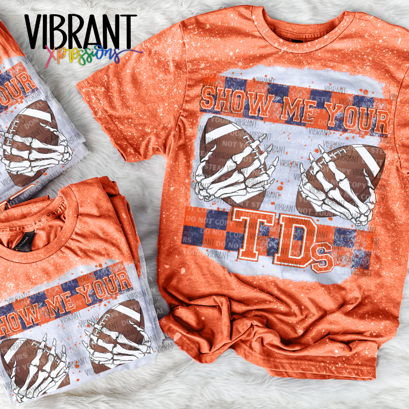South Eastern Conference Inspired Show Me Your TD's Bleached T-Shirts