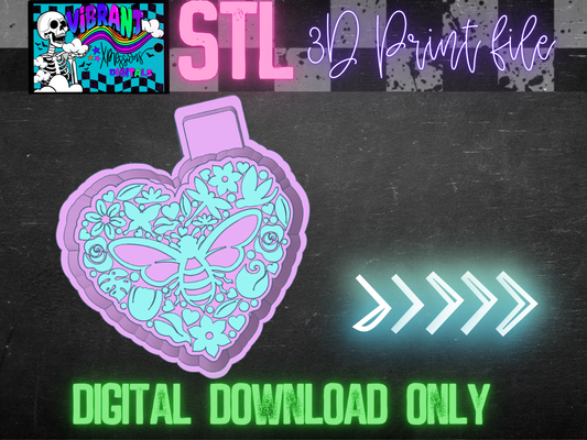 Bee Heart Mold Maker STL File
