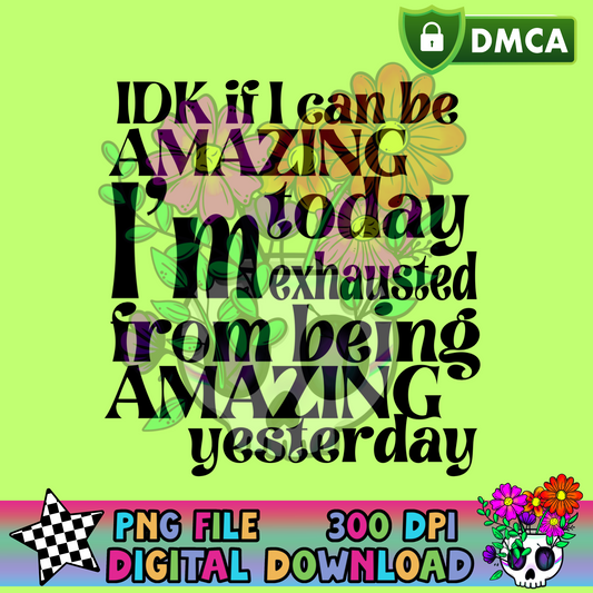 Being Amazing - PNG