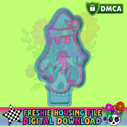 Candy Cane Ghost Mold Maker STL File