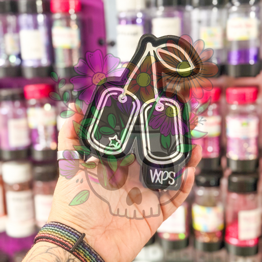 Cherry Dog Tags Freshie Mold - Semi Exclusive
