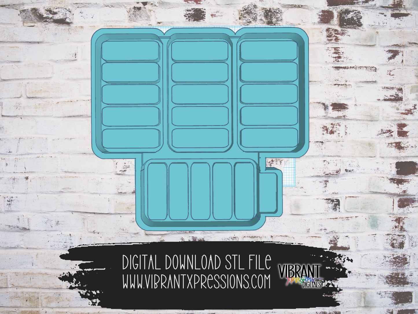 Multiple Snap Bar Mold Maker STL File