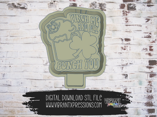 Pinch Me I'll Punch You Mold Maker STL File