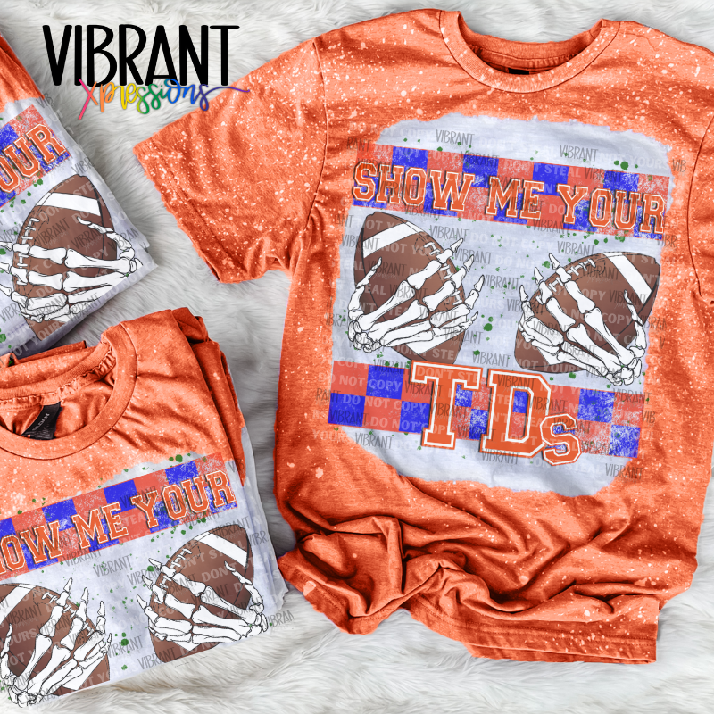 South Eastern Conference Inspired Show Me Your TD's Bleached T-Shirts