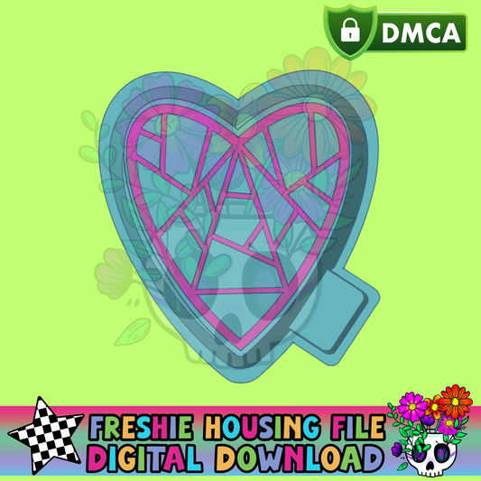 Fractured Heart Mold Maker STL File