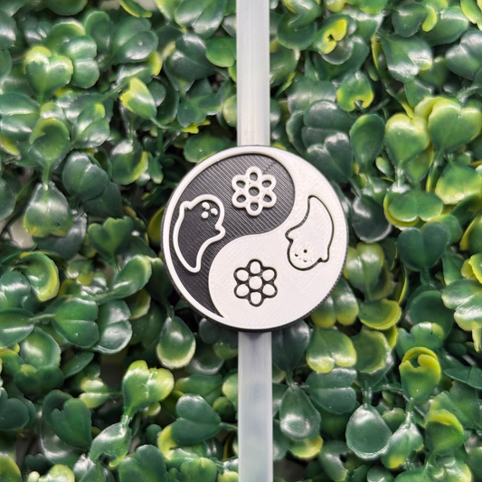 Ghost Yin and Yang Straw Topper + Combo