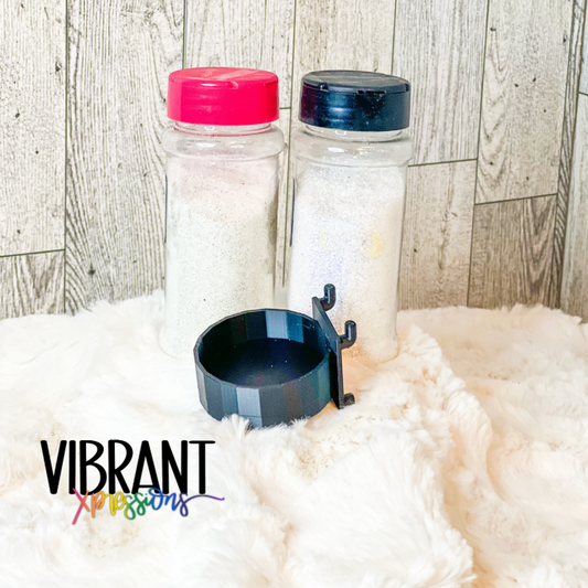 Glitter Jar Pegboard Holder for 3.5 oz Single & Dual Spout Lids