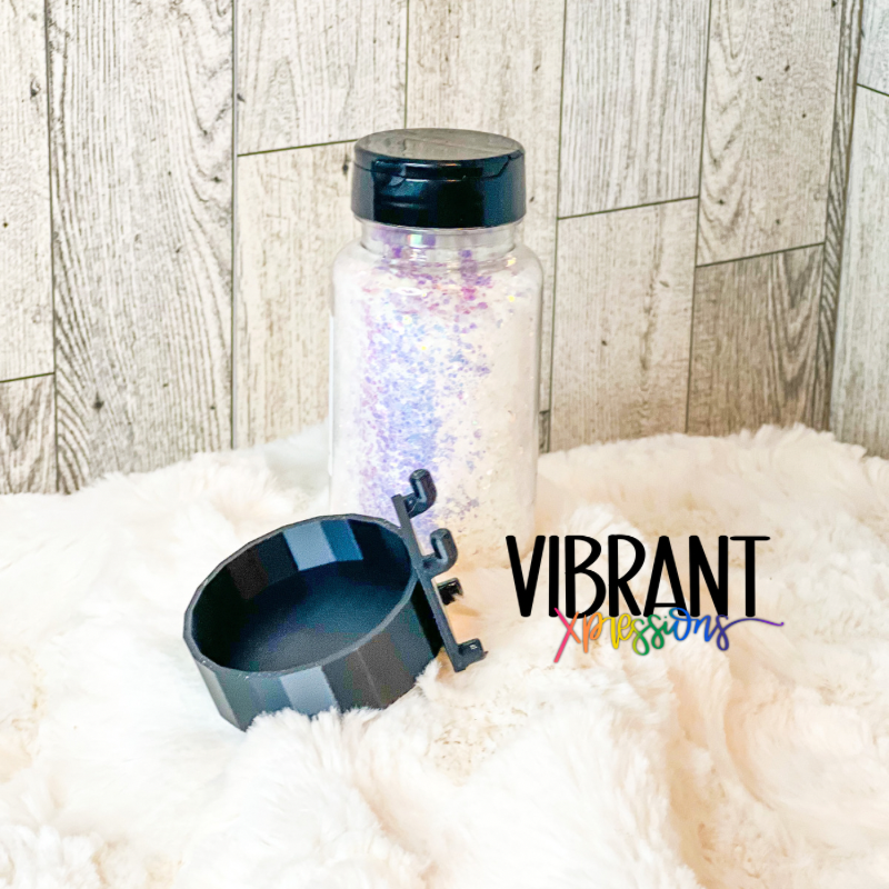 Glitter Jar Pegboard Holder for 4 oz Dual Spout Lid