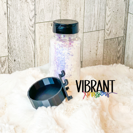 Glitter Jar Pegboard Holder for 4 oz Dual Spout Lid