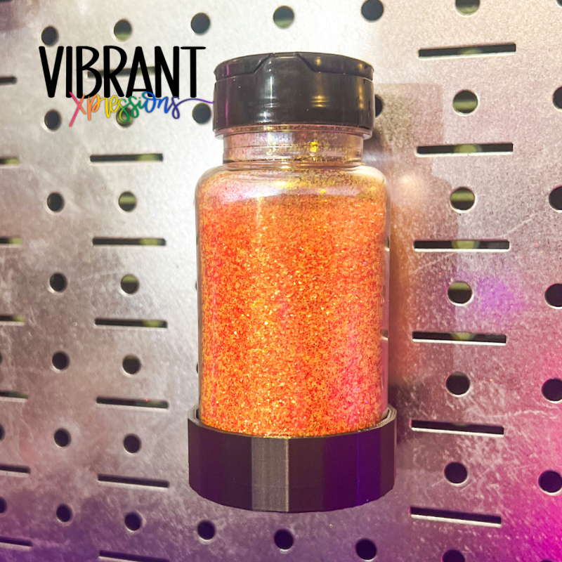 Glitter Jar Pegboard Holder for 4 oz Dual Spout Lid