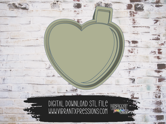 Interchangeable Conversation Heart Base Mold Maker STL File