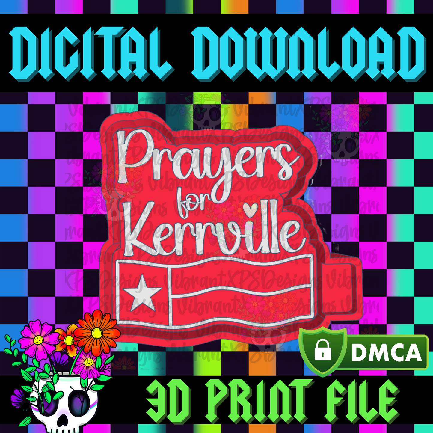 Prayers for Kerrville Mold Maker STL File