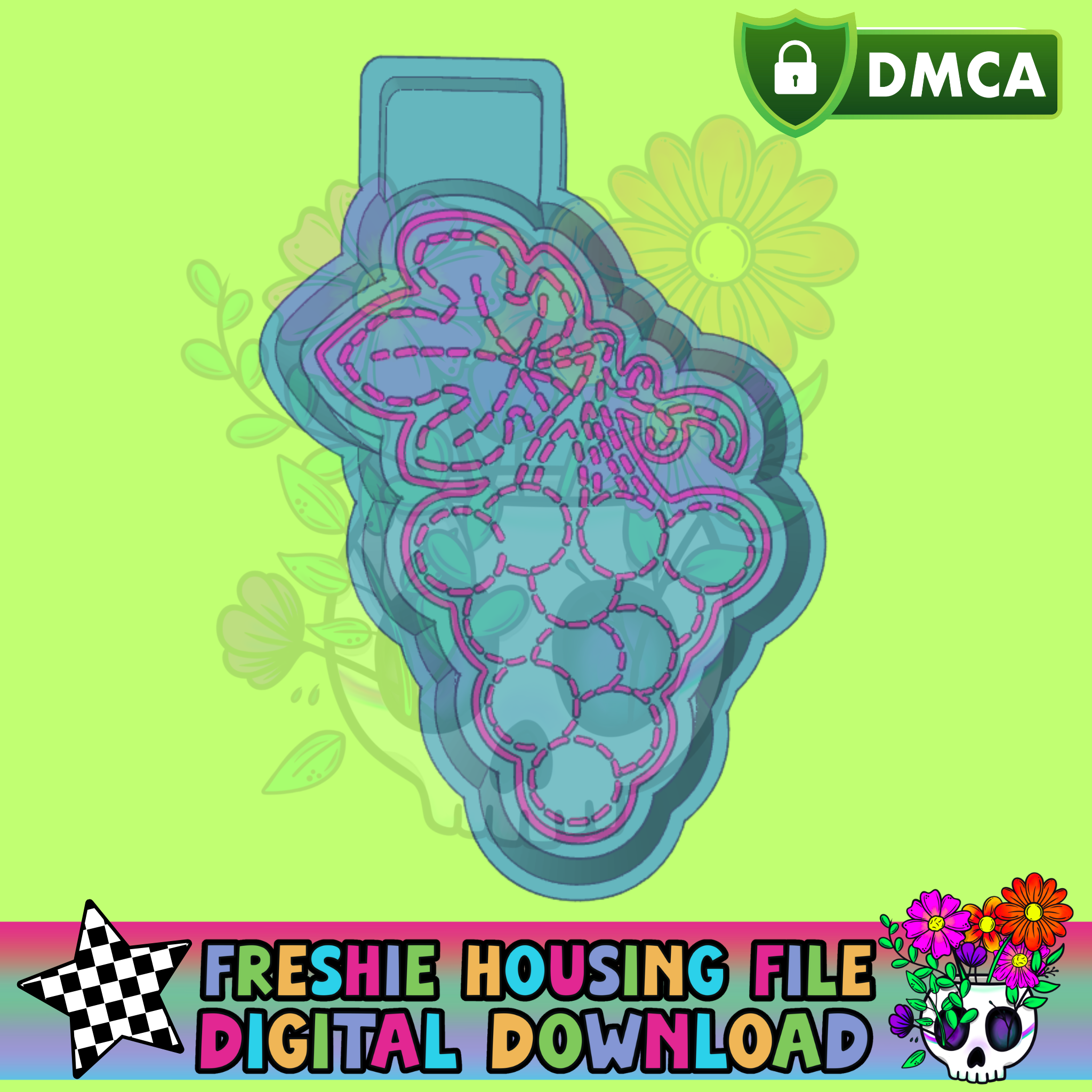 Patchwork Grapes Mold Maker STL File – VibrantXpressions