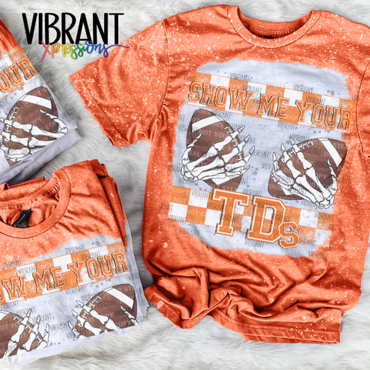 South Eastern Conference Inspired Show Me Your TD's Bleached T-Shirts