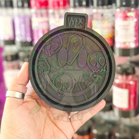 💀 Skull Coffin Happy – Semi Exclusive Freshie Mold ☠️😊