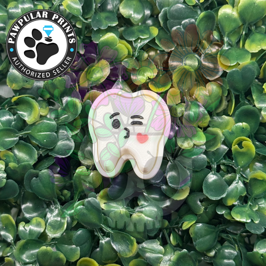 Winking Kiss Tooth Fidget Clicker