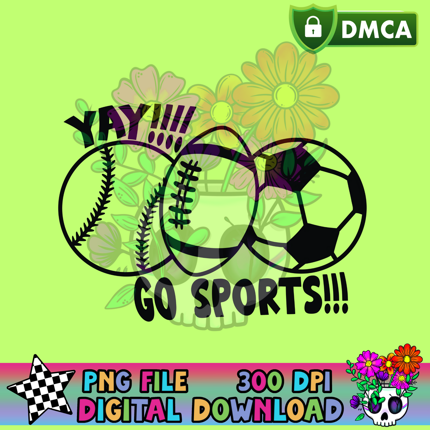 Yay Go Sports- PNG