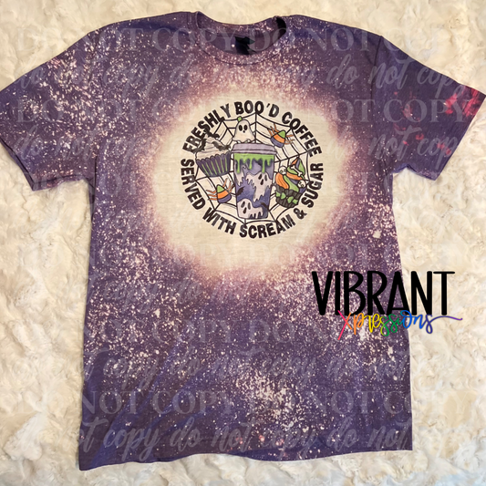Freshly Boo'd Coffee Bleached T-Shirt